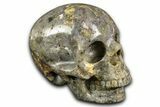 Realistic Brecciated Fluorite Skull #382126-2